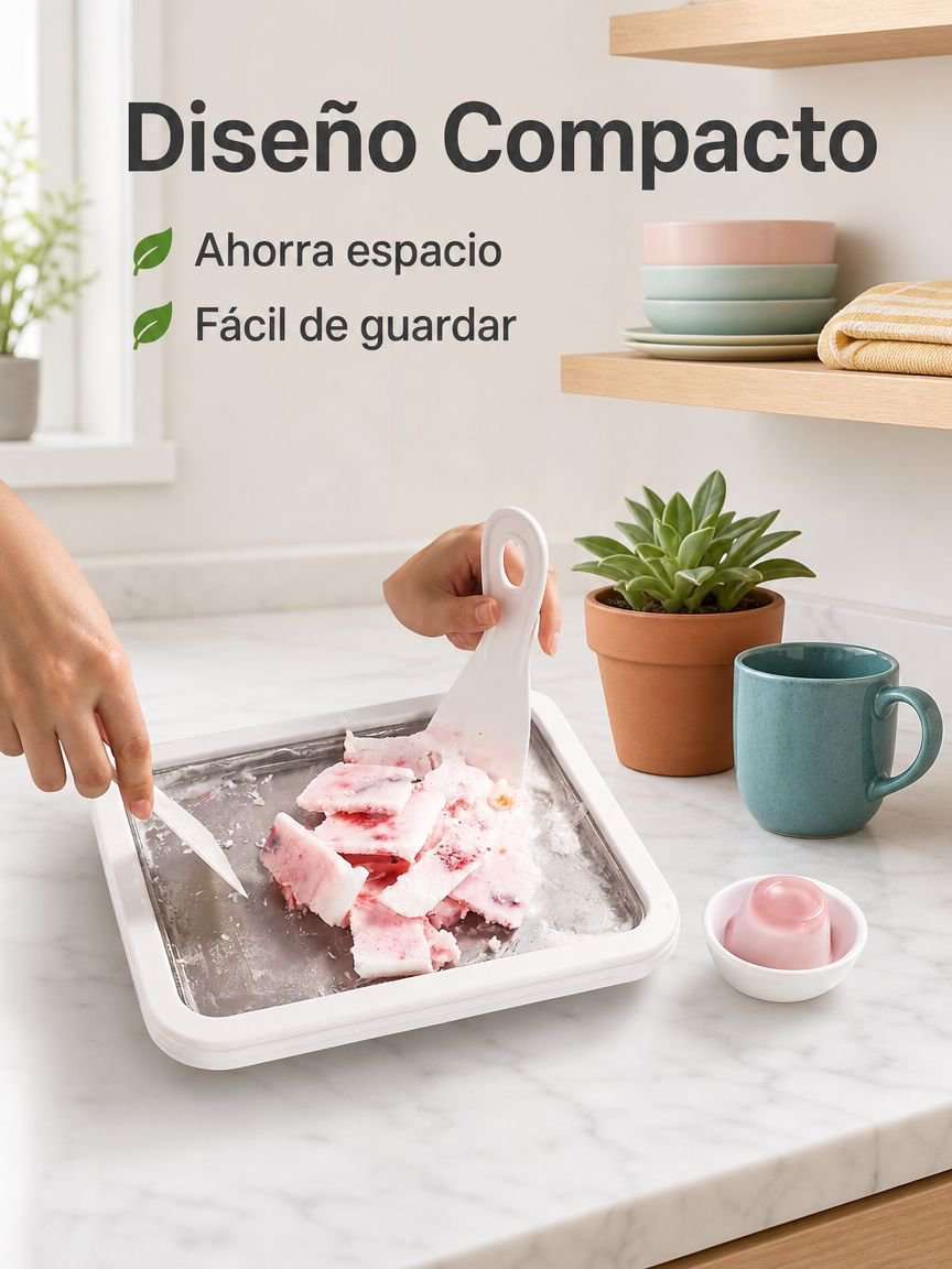 Máquina portátil pequeña para helado frito