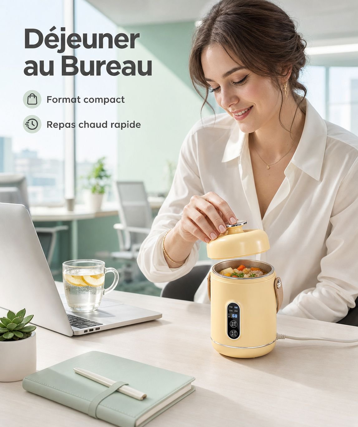 Cocotte électrique portable pour soupe et bouillie