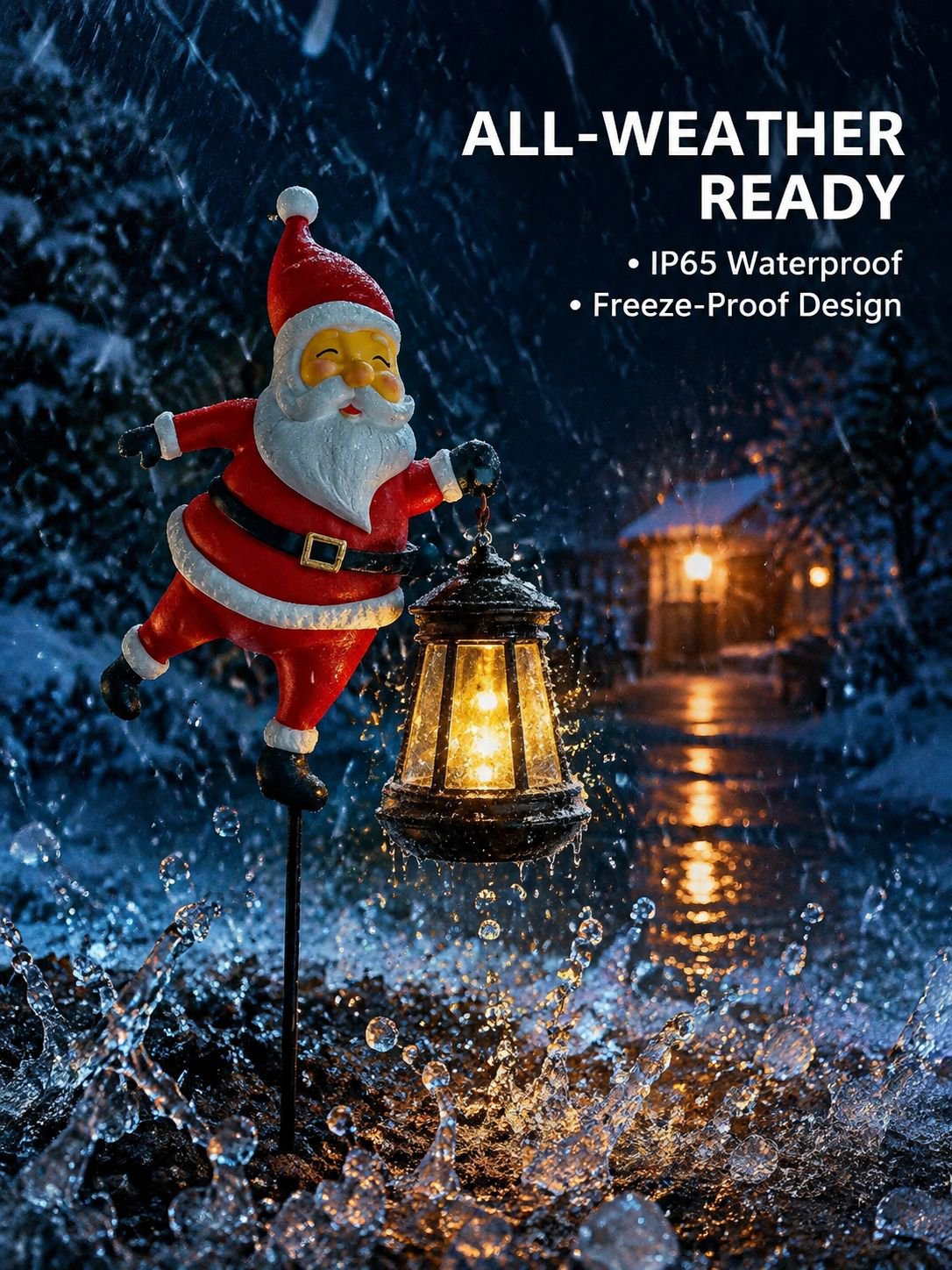 Solar Garden Decorative Light, Waterproof, Energy-saving Outdoor Christmas Lamp