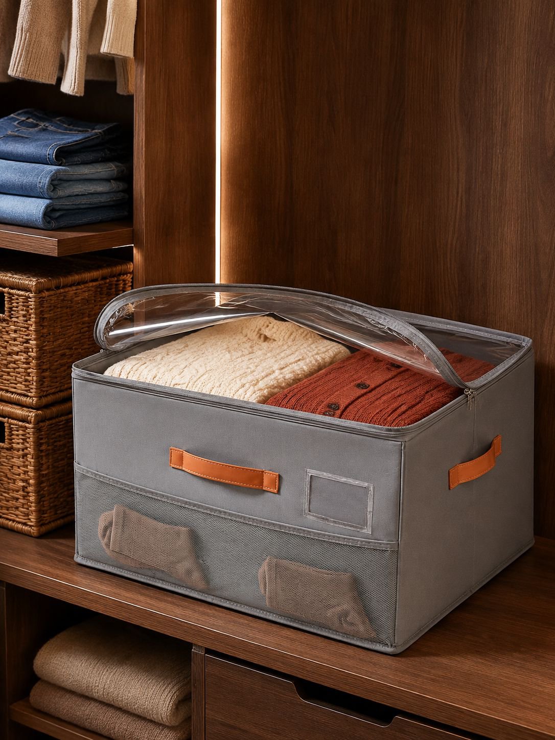 Gabinete de almacenamiento de zapatos con diseño minimalista
