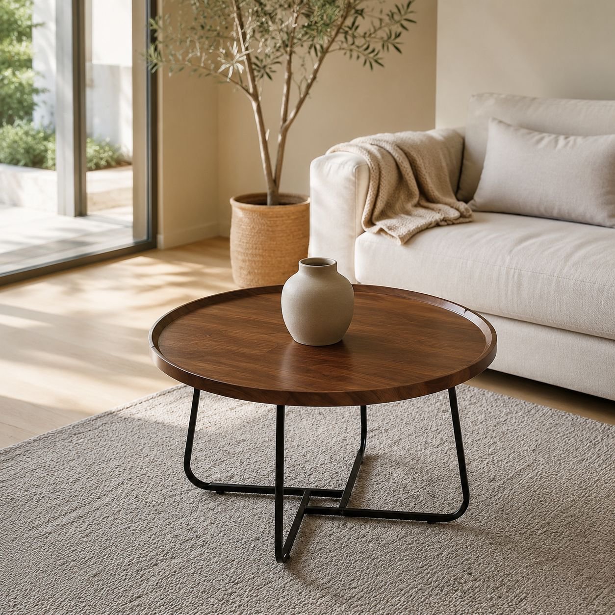 Moderner und schlichter Couchtisch für das Wohnzimmer