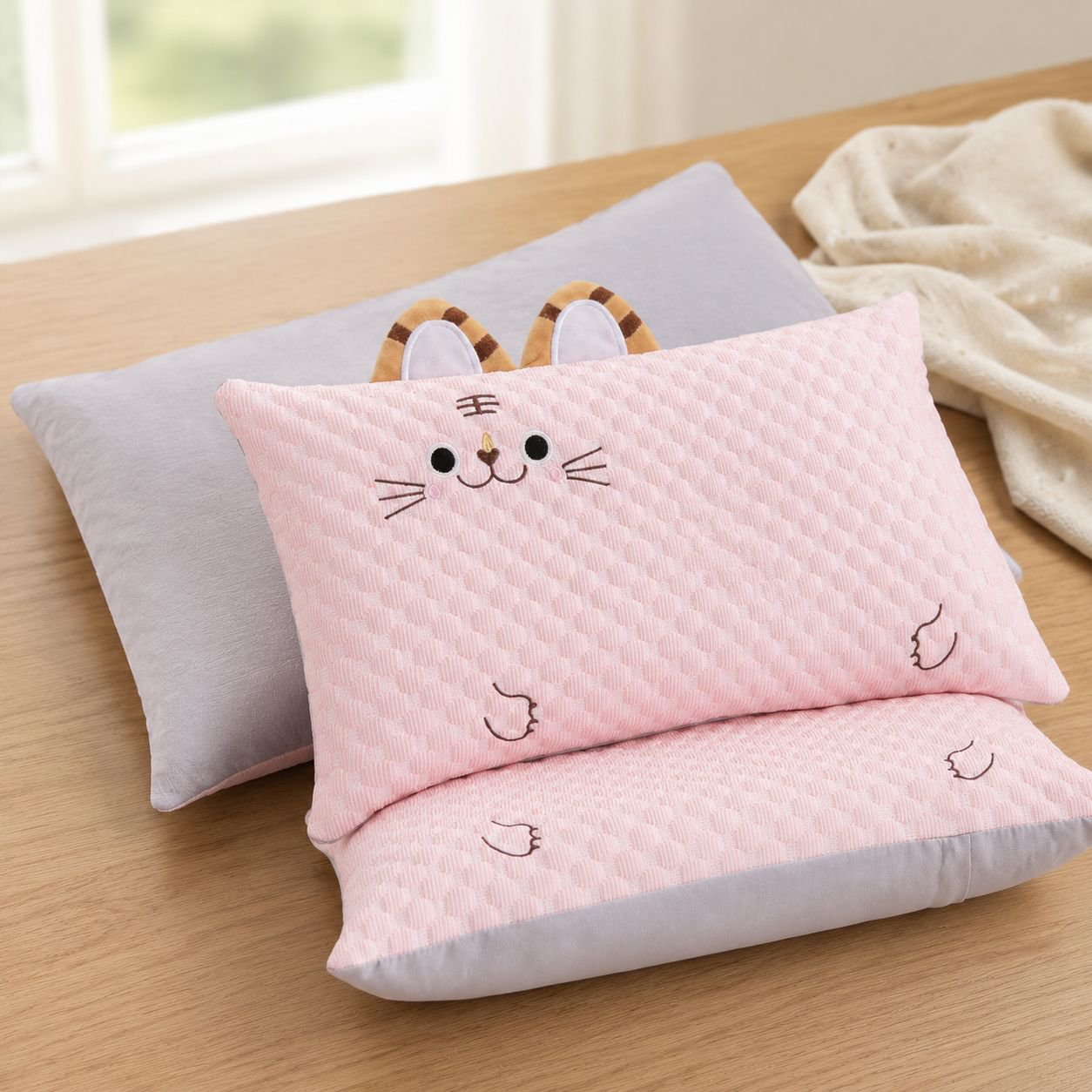 Adorable animal design pillow for baby sleep