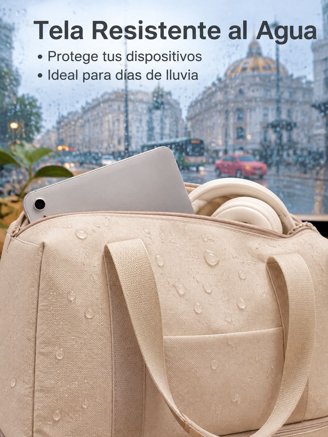 Bolsa portátil con separación de seco y húmedo