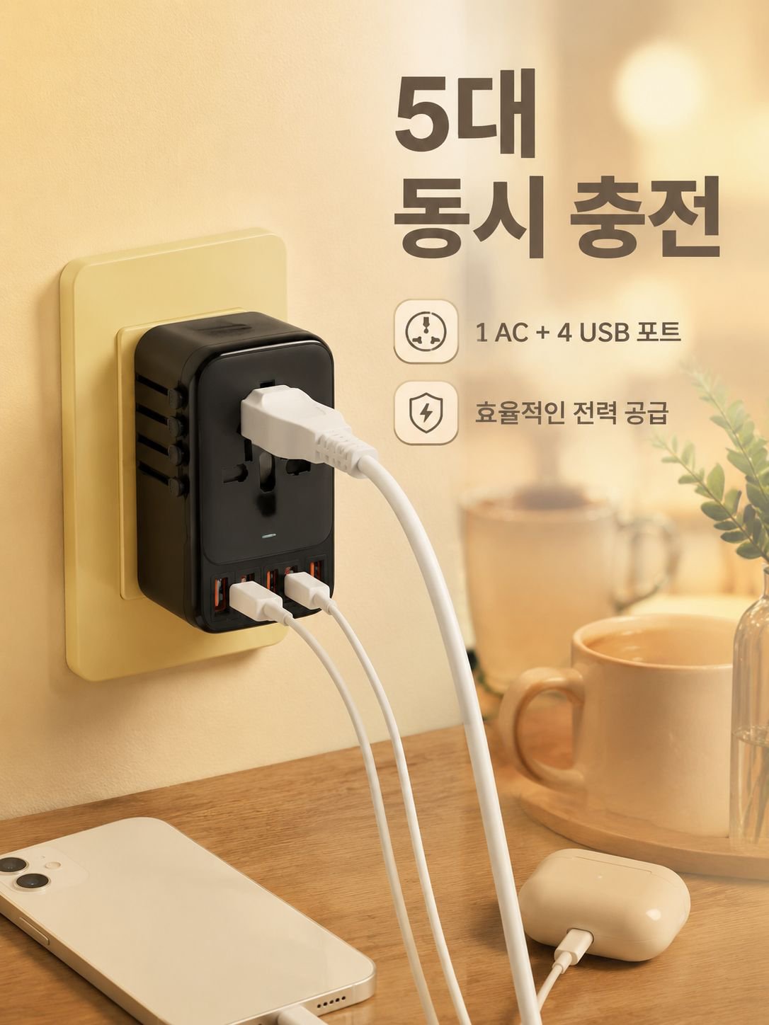휴대용 올인원 여행 충전기