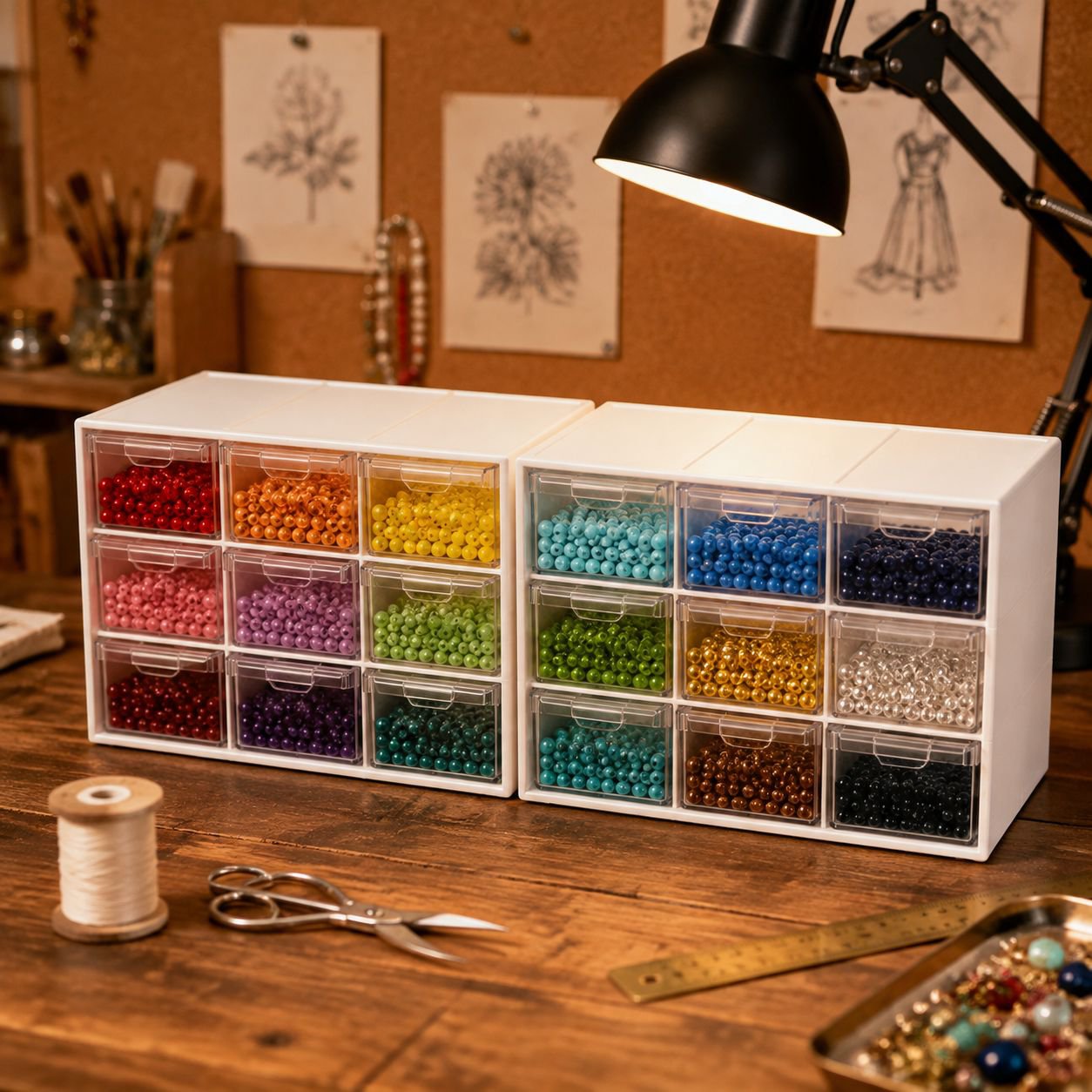 Modern Transparent Storage Box for Jewelry and Small Items