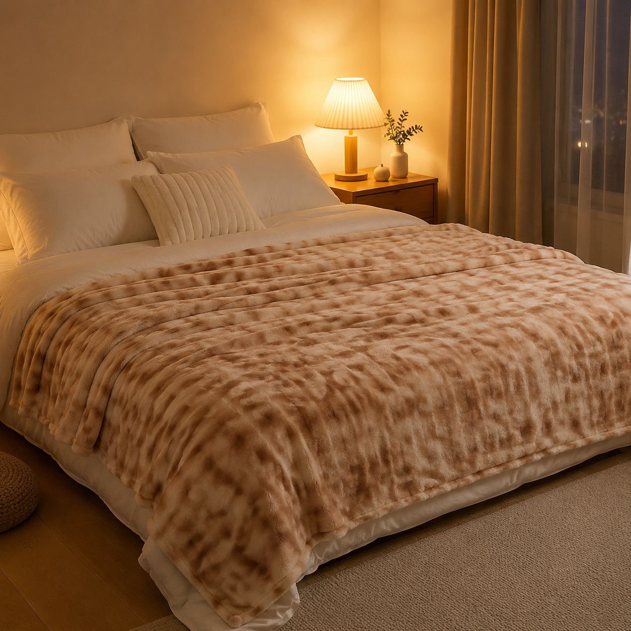 Comfortable and warm fleece blanket for all seasons