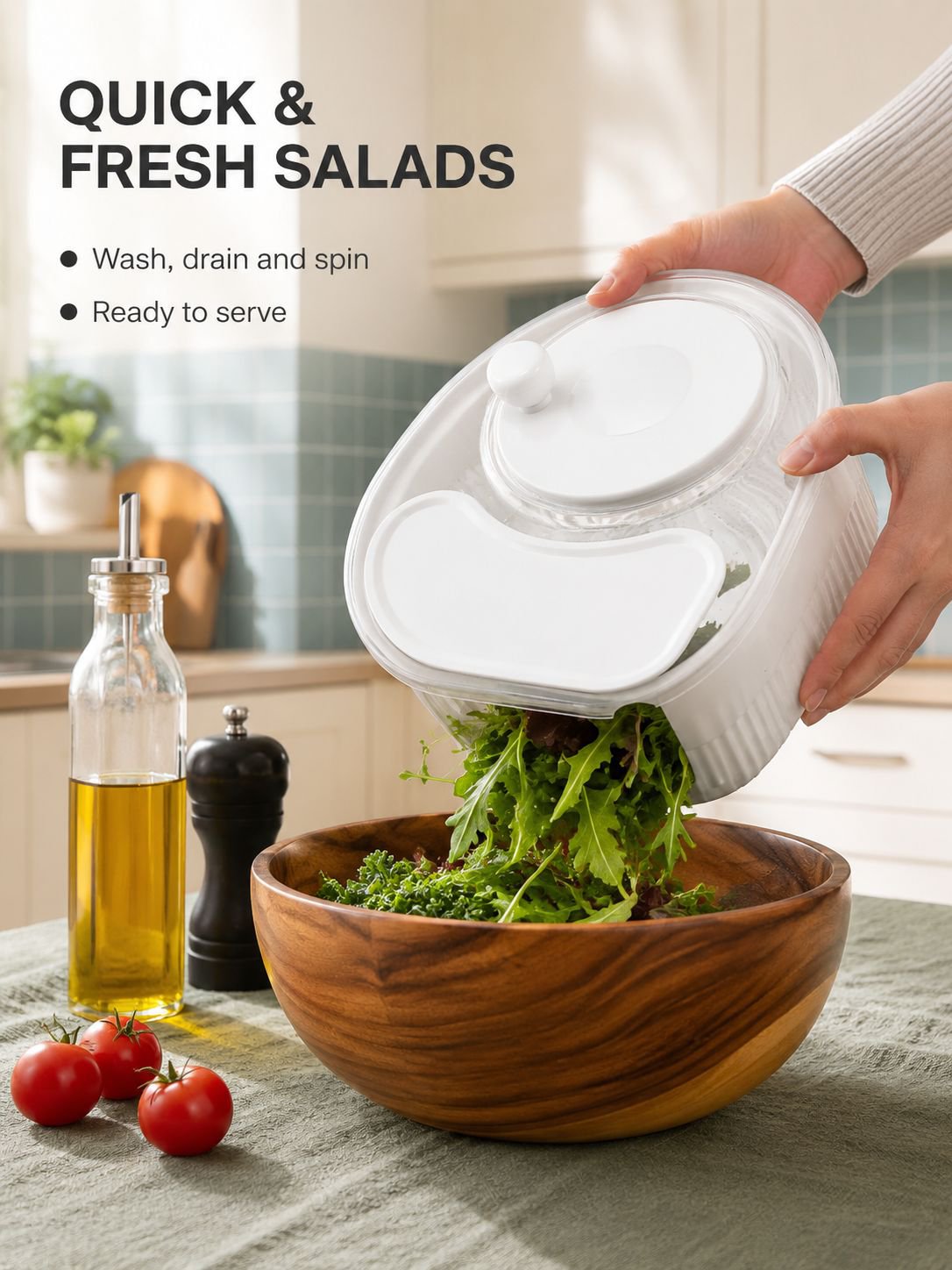 Multi-Functional Vegetable and Fruit Washer and Draining Basket