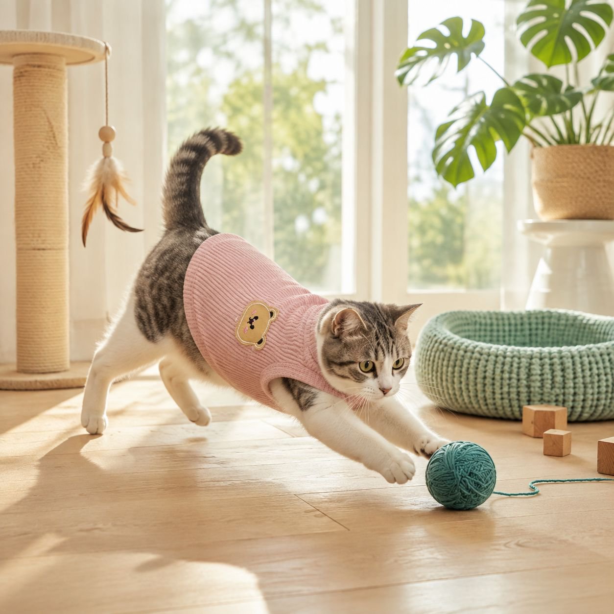 Lightweight Breathable Vest for Cats