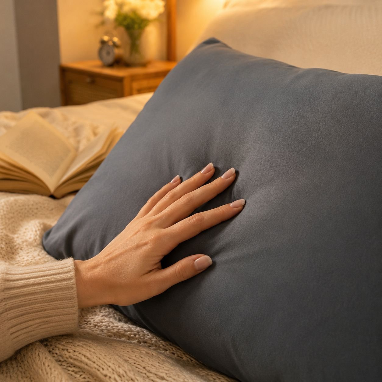 Simple Home Pillowcase, Washed Cotton, Brushed, Solid Color Pillowcase