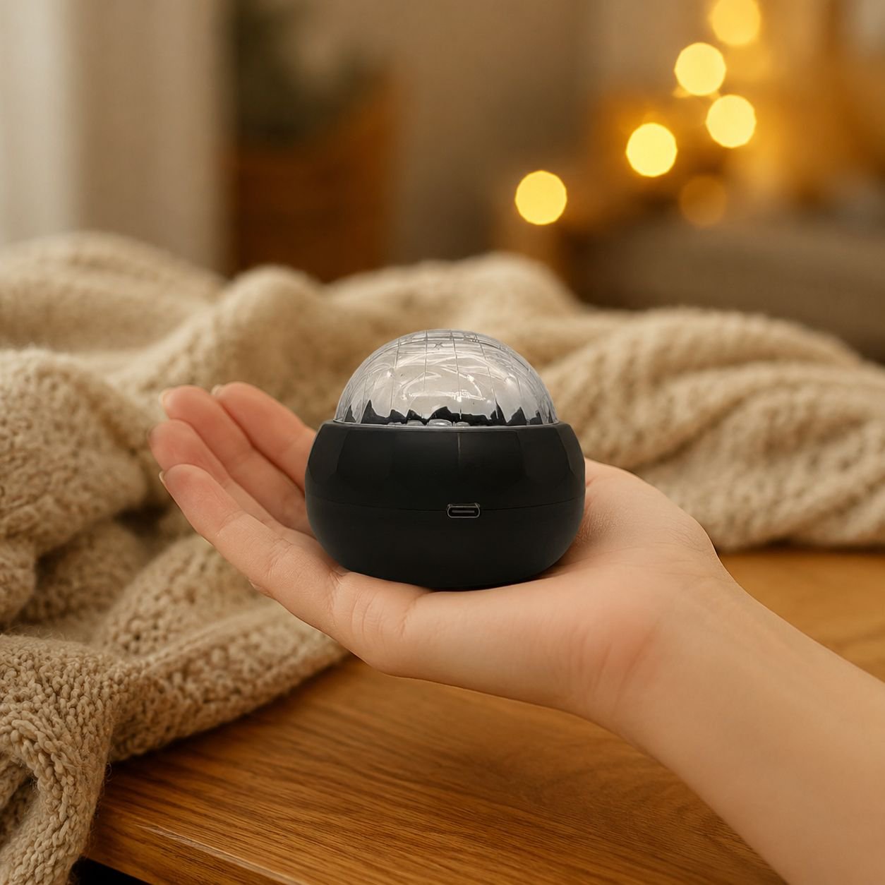 Proyector de Efecto Agua y Estrellas Multicolor
