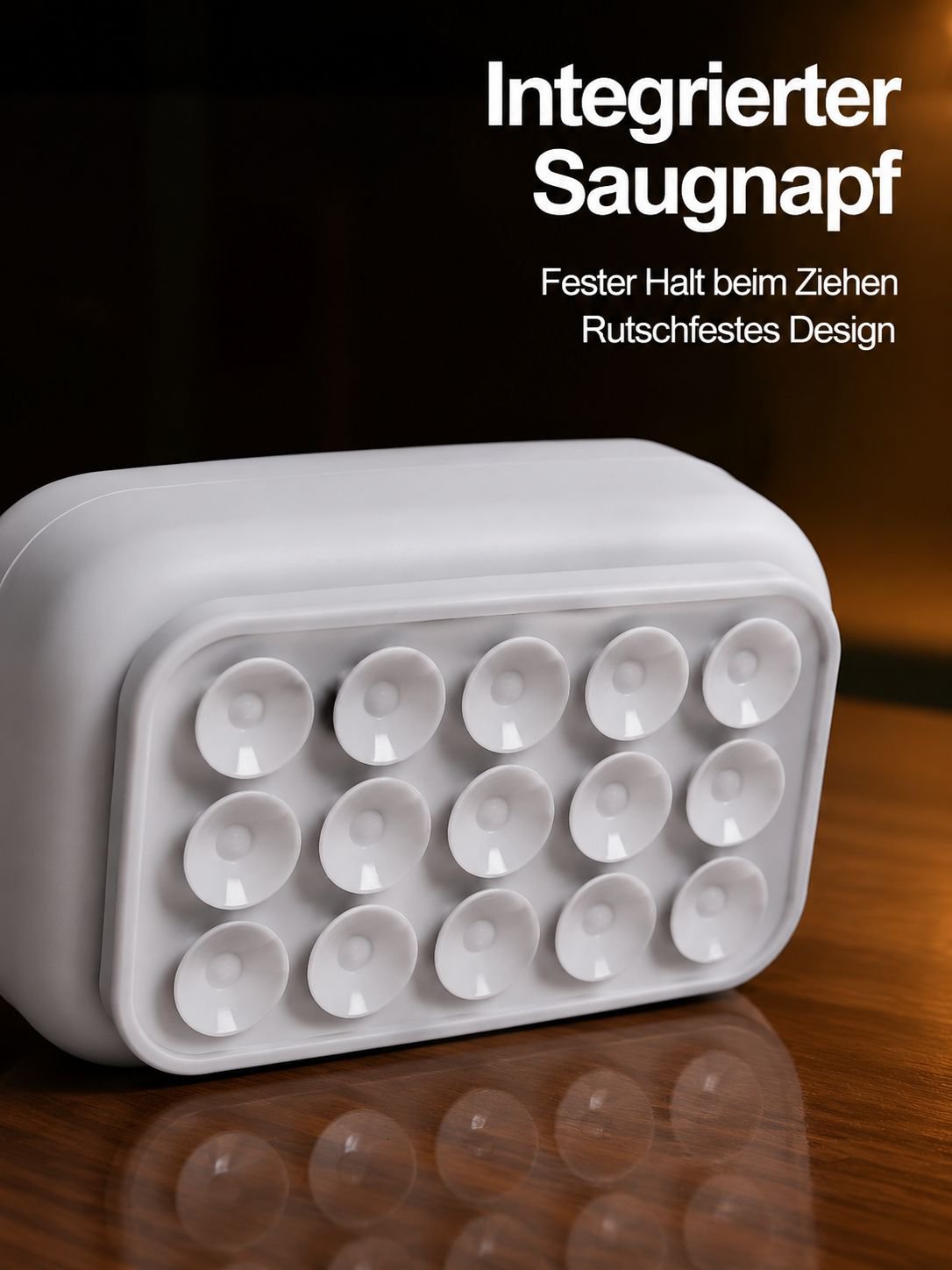 Multifunktionale Silikon-Taschentuchbox mit Saugnapf