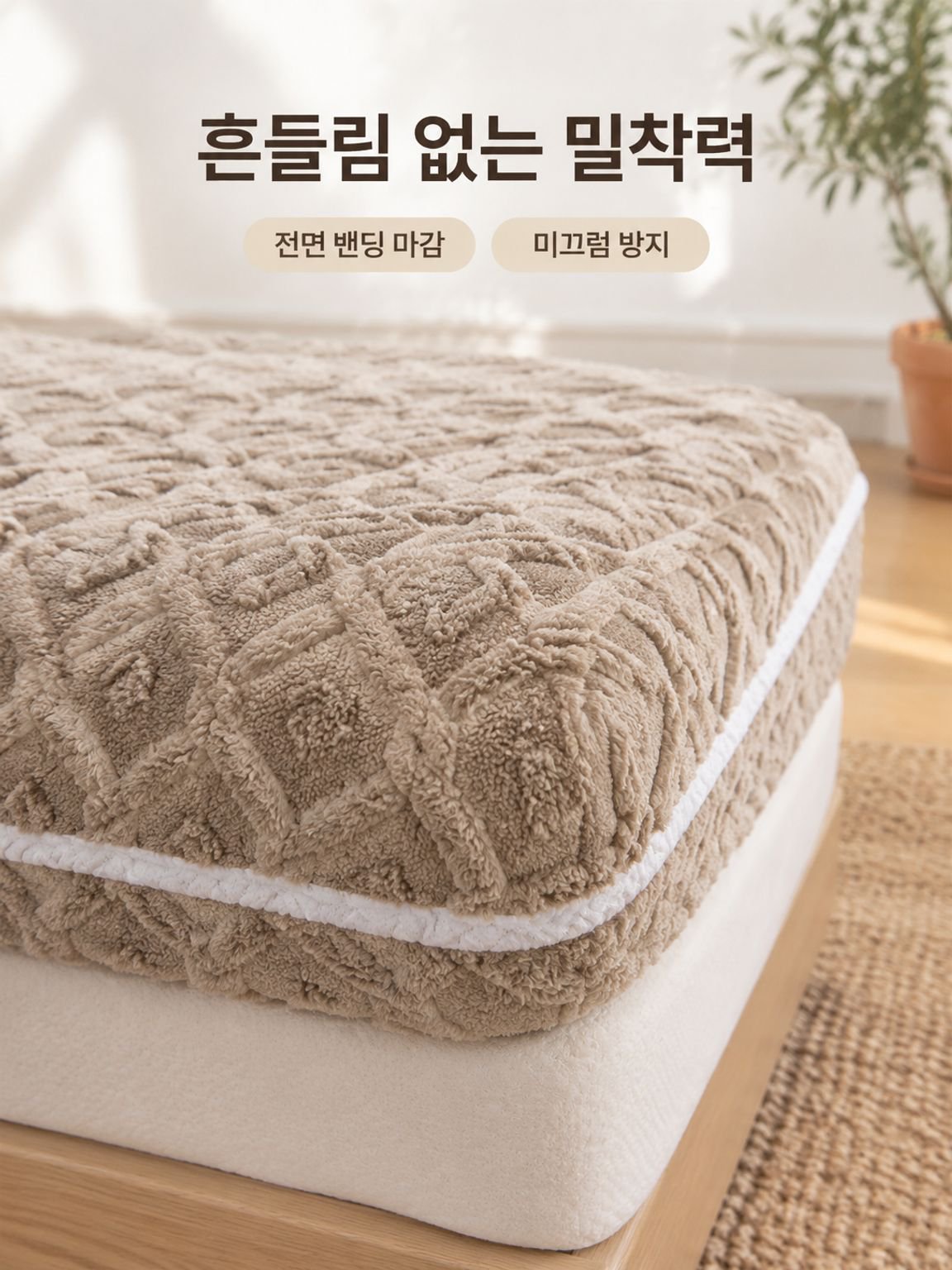A등급 밀크 플리스 순면 항균 매트리스 커버