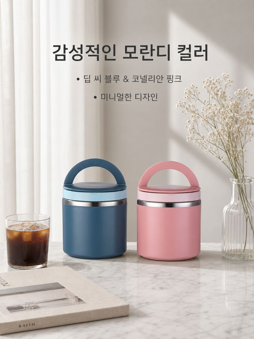 다층 대용량 휴대용 보온 도시락