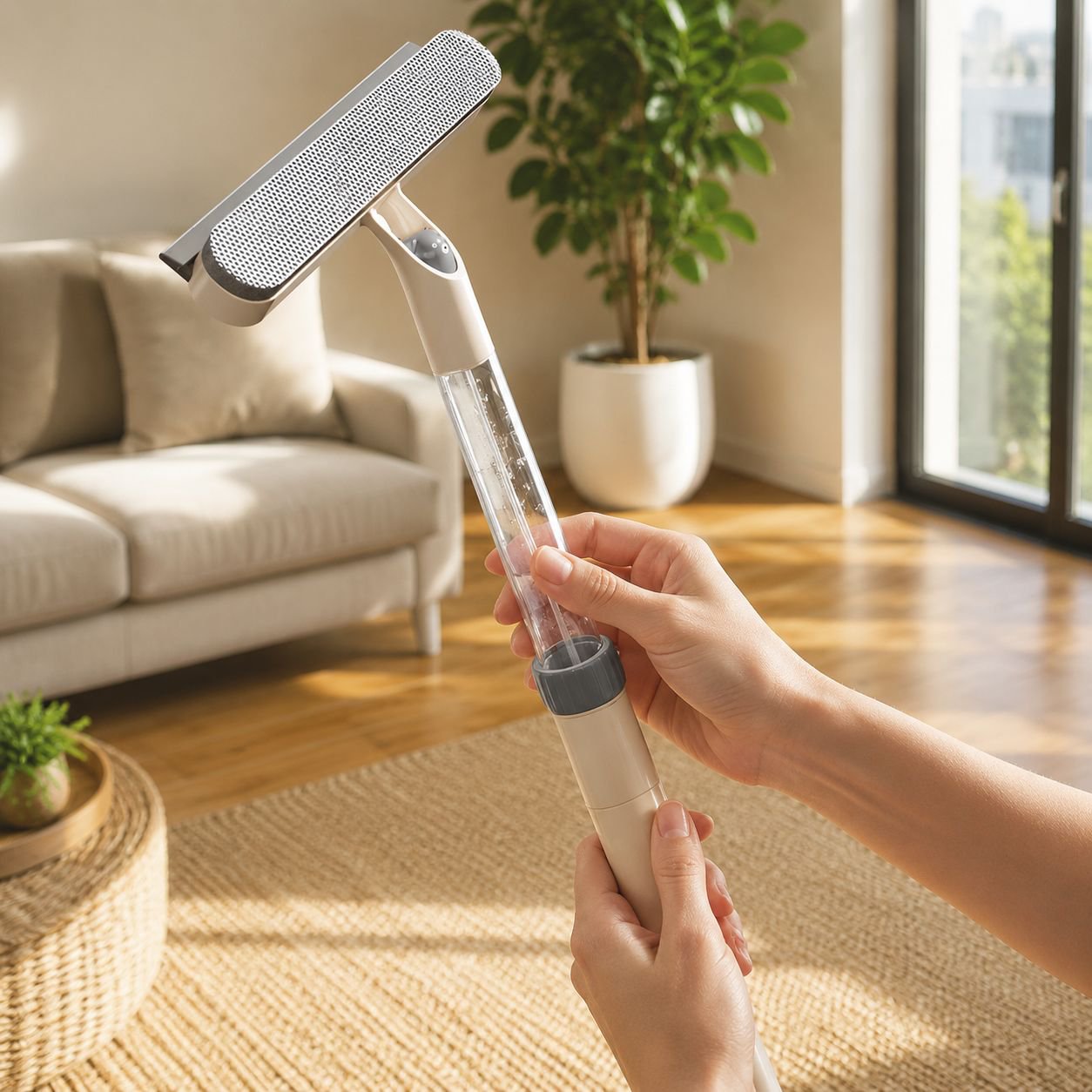 No Water Marks Glass Squeegee for Shiny Surfaces