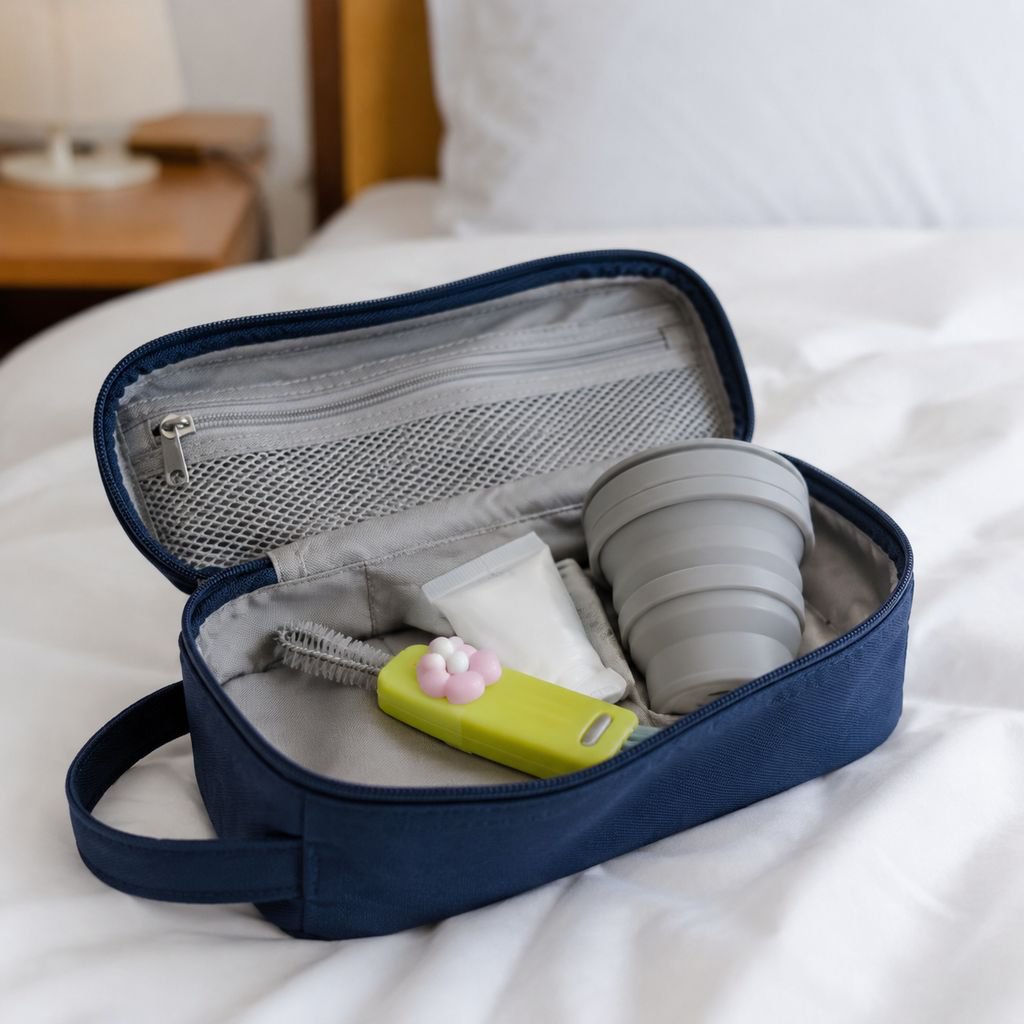 Bottle and cup cleaning brush with ergonomic handle