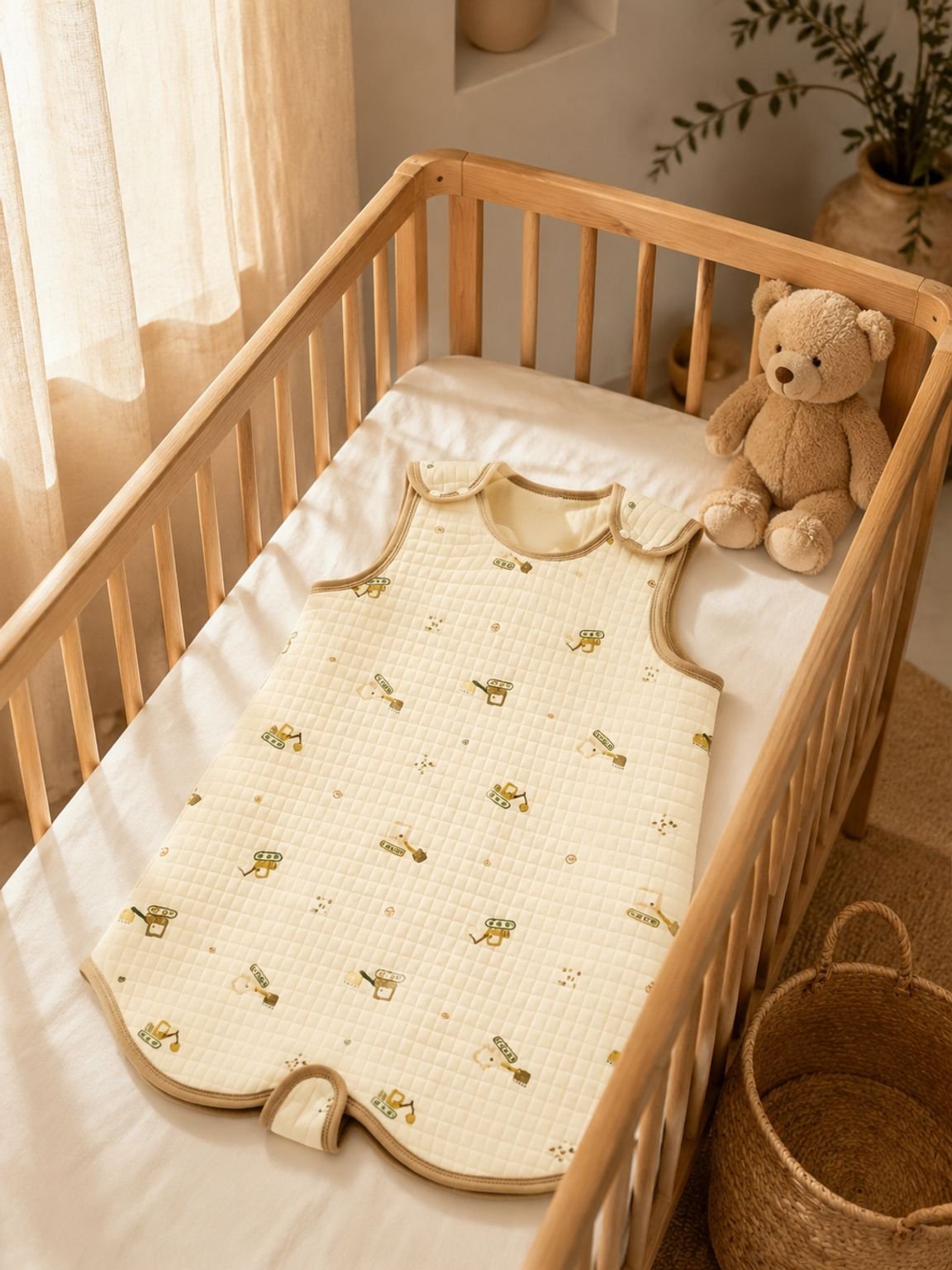 Saco de dormir para bebé tipo chaleco anti-patada para todas las estaciones