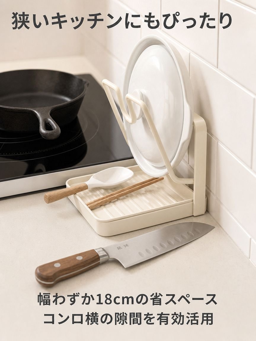 多機能鍋蓋収納ラックキッチンカウンター用