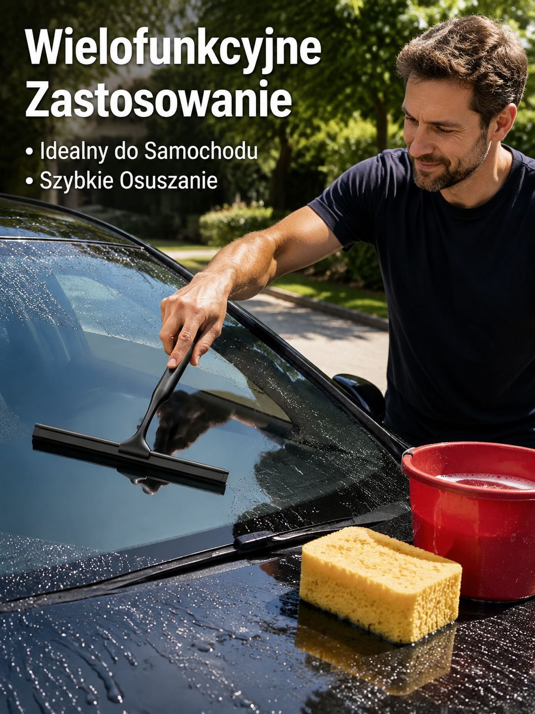 Ściągaczka do szyb ze stopu cynku, do luster łazienkowych, domowy skrobak do szyb samochodowych