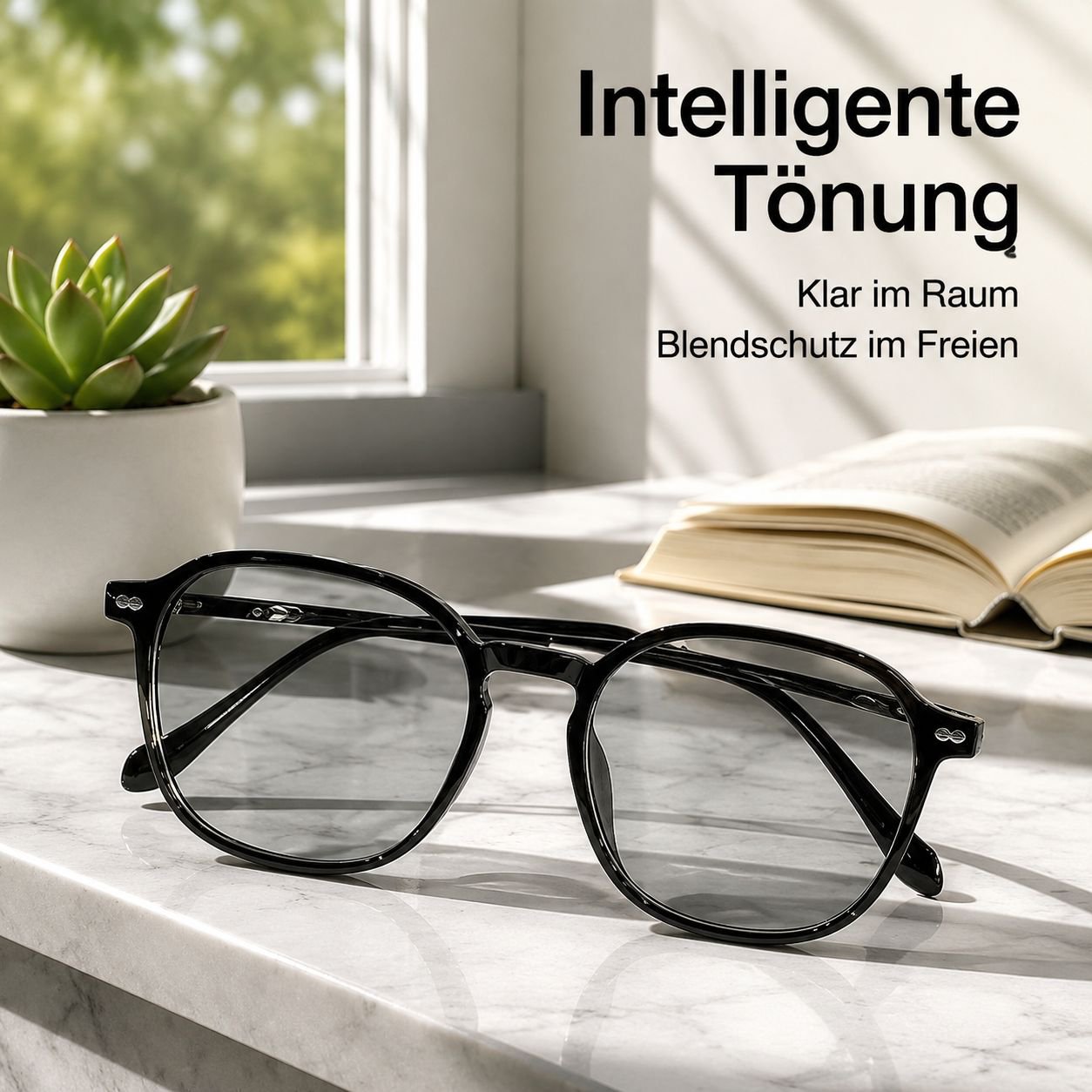 Photochrome Lesebrille für Nah- und Fernsicht
