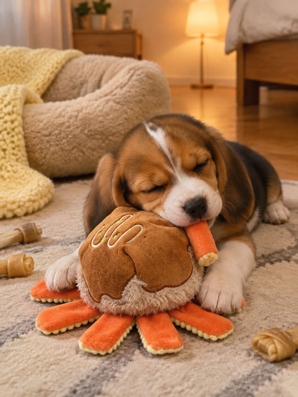Entretenimiento y ejercicio para perros con pelota Takoyaki