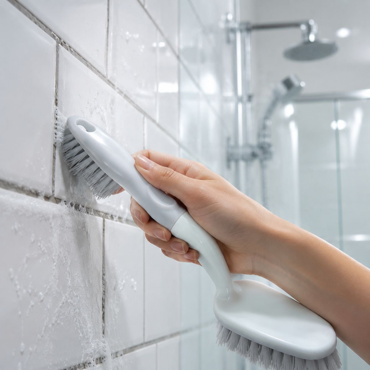 Toilet Tile Cleaning Brush Square Multi-functional Bathtub Brush Wall Stain Remover Brush