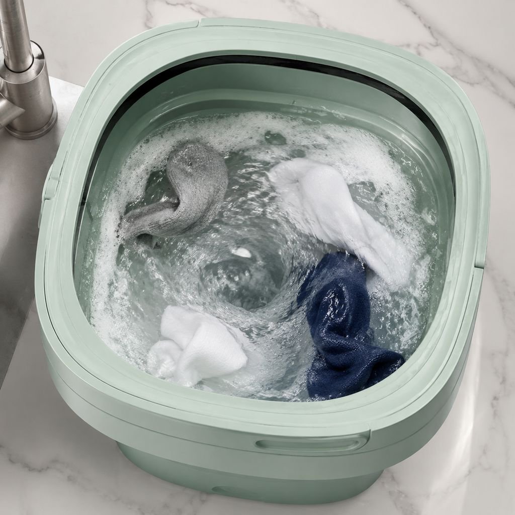Simple control panel of folding washing machine