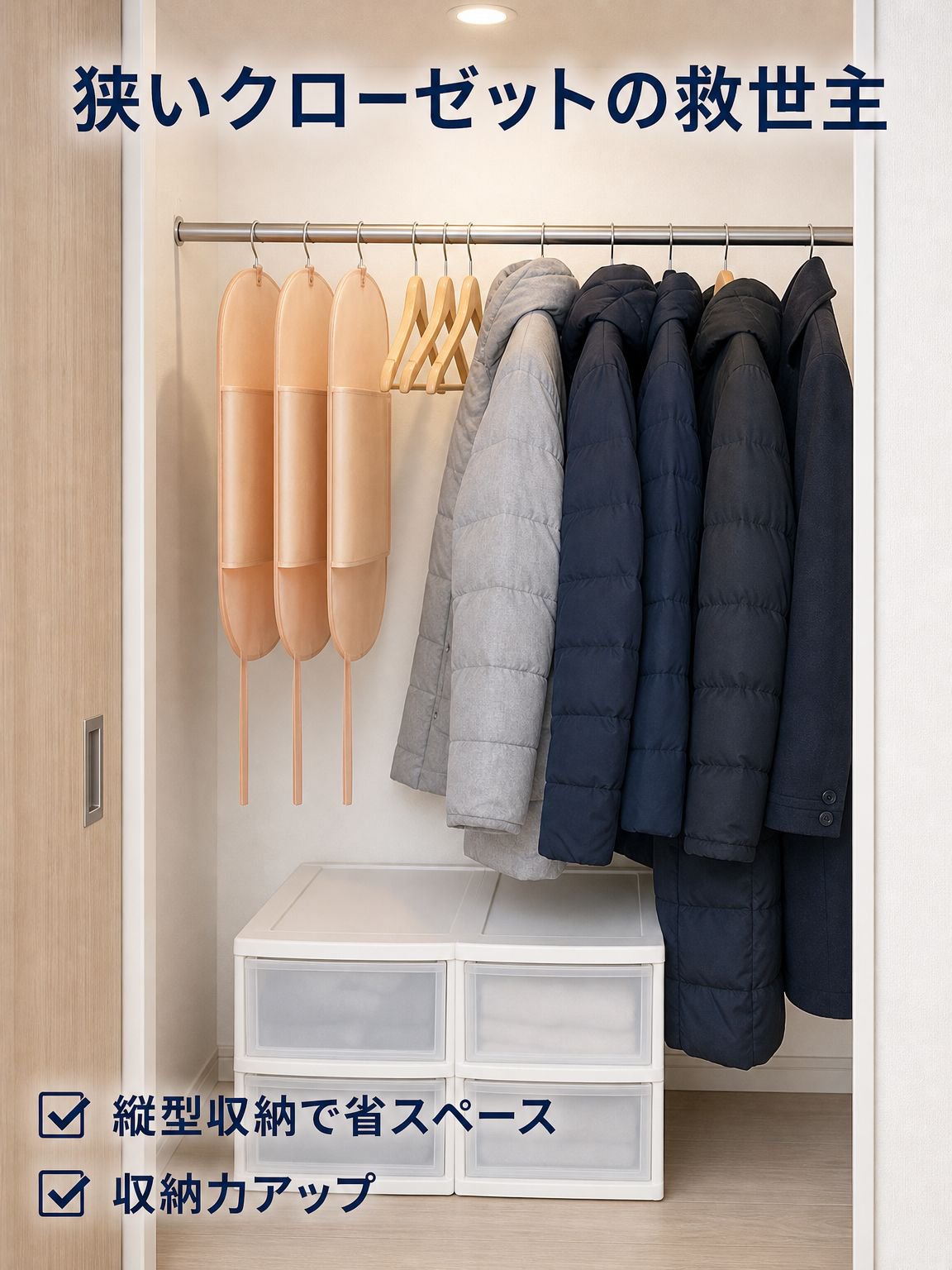 衣類収納用圧縮ダストカバー