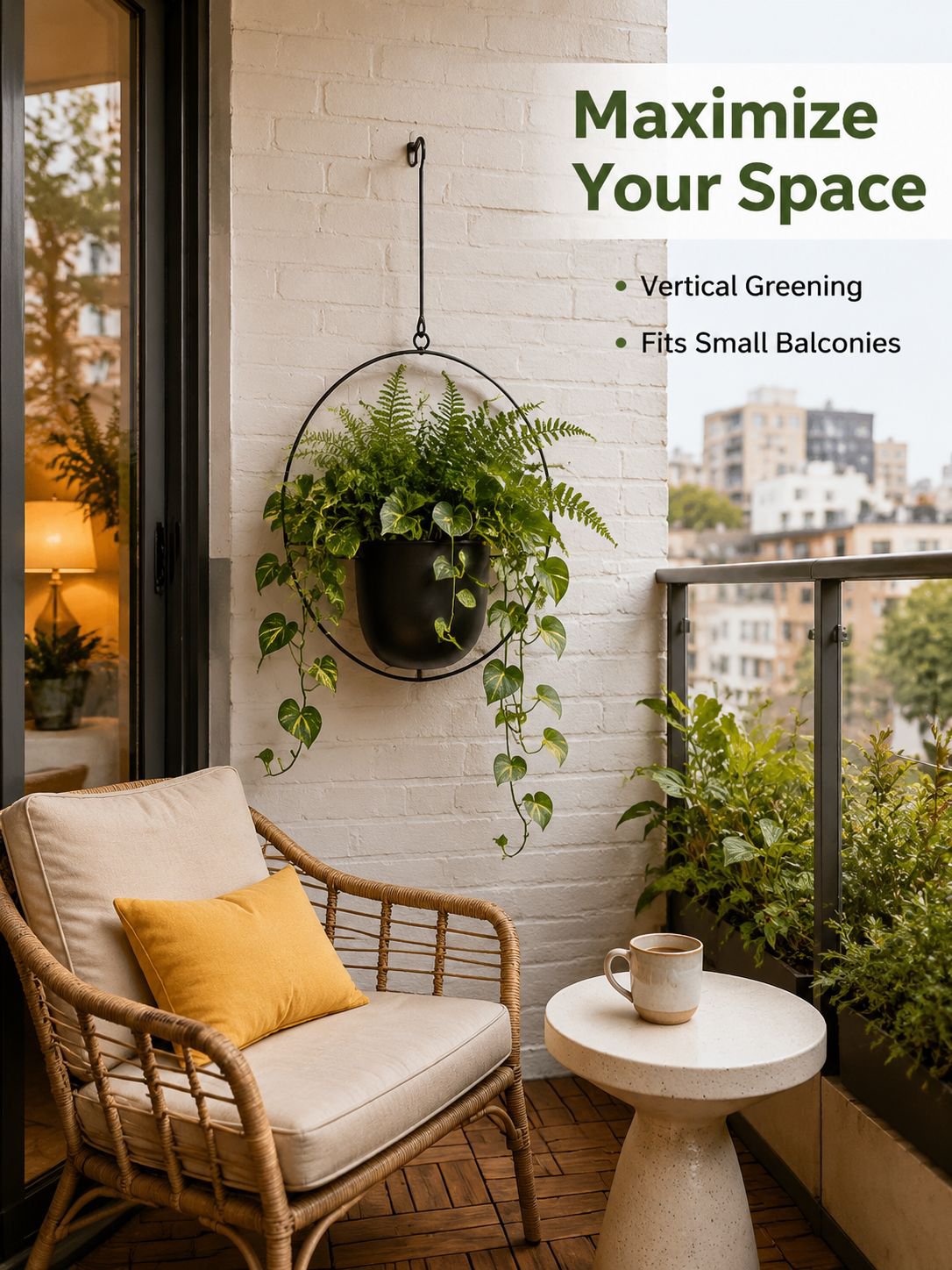 Balcony Hanging Flower Pot Decoration