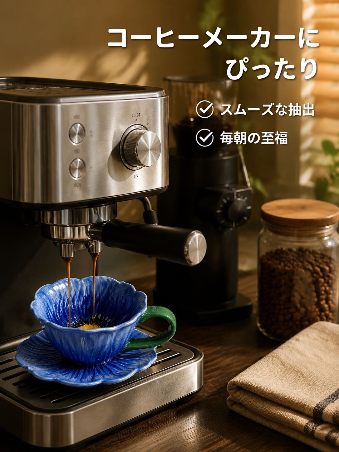 陶器のコーヒーカップ