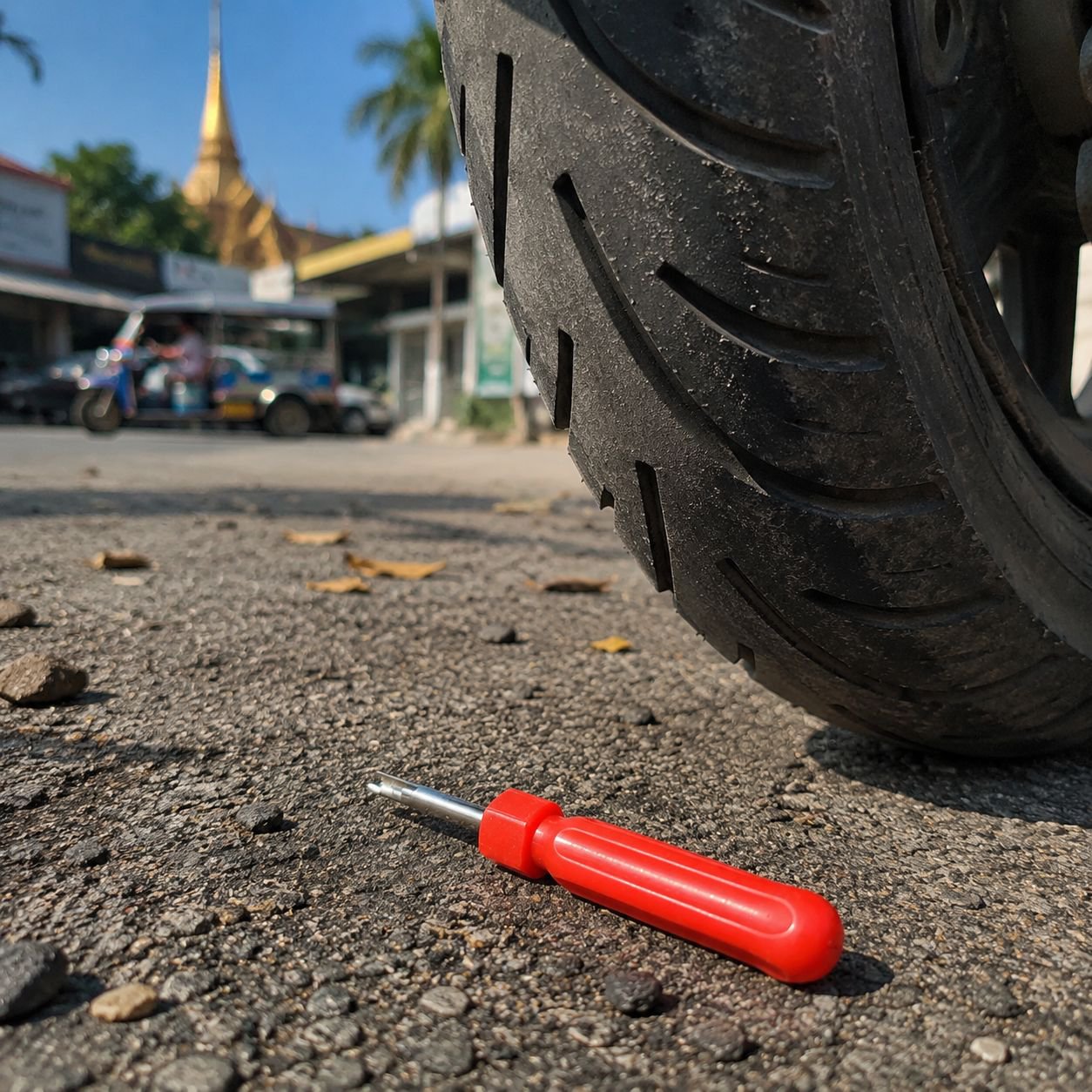 ประแจขันวาล์วลมยางรถยนต์