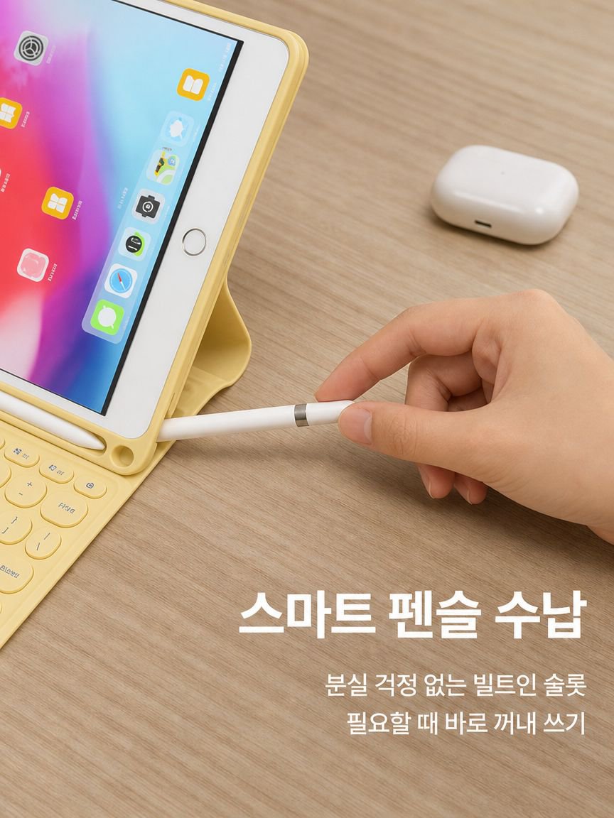 블루투스 터치 키보드가 포함된 태블릿 케이스+마우스 증정