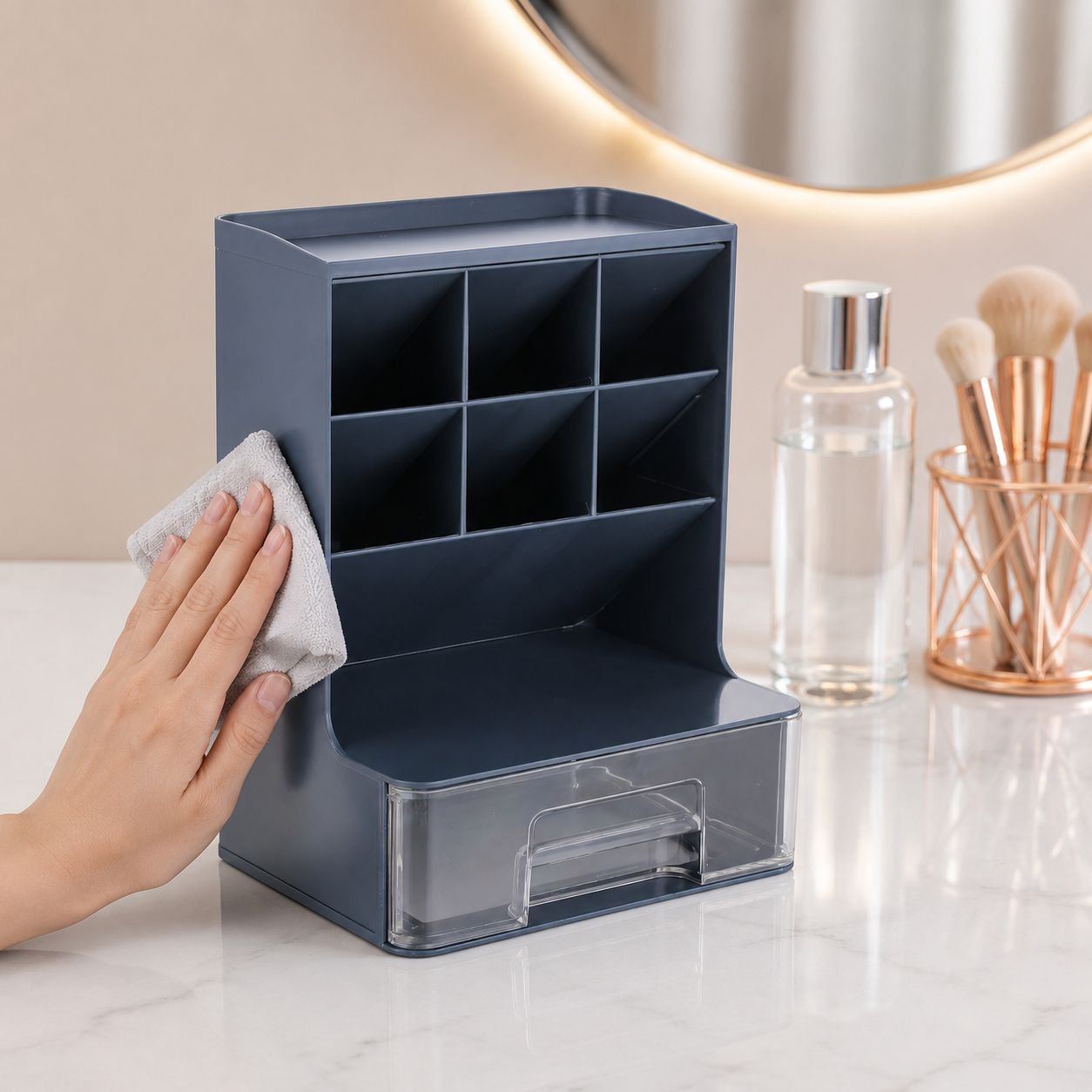 Organizer mit schrägem Design für einfachen Zugriff