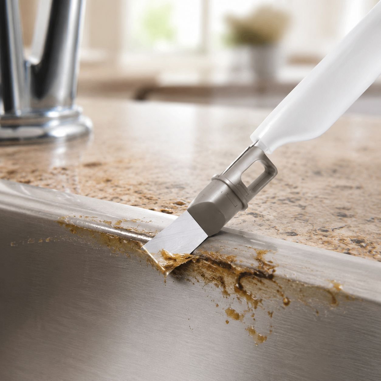 Rust-resistant stainless steel brush for grills