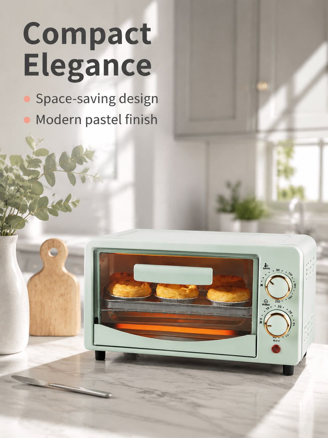 Household Large Capacity Mini Oven with Even Heating