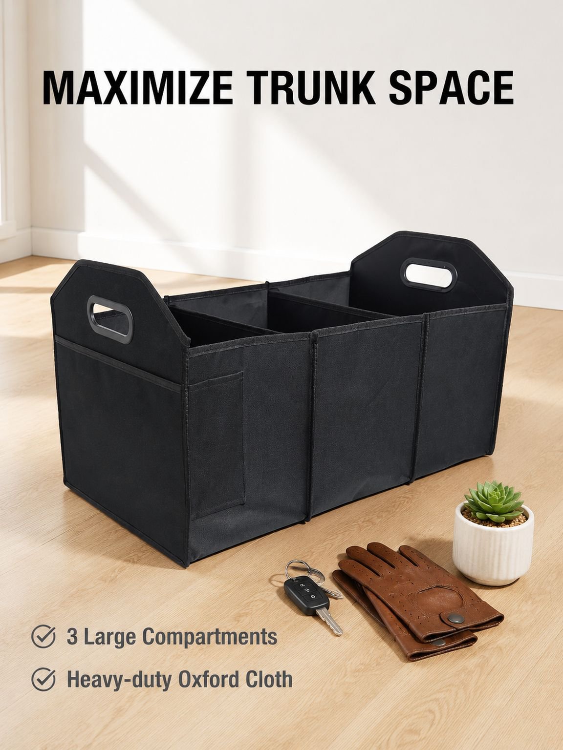 Foldable Oxford cloth car storage box