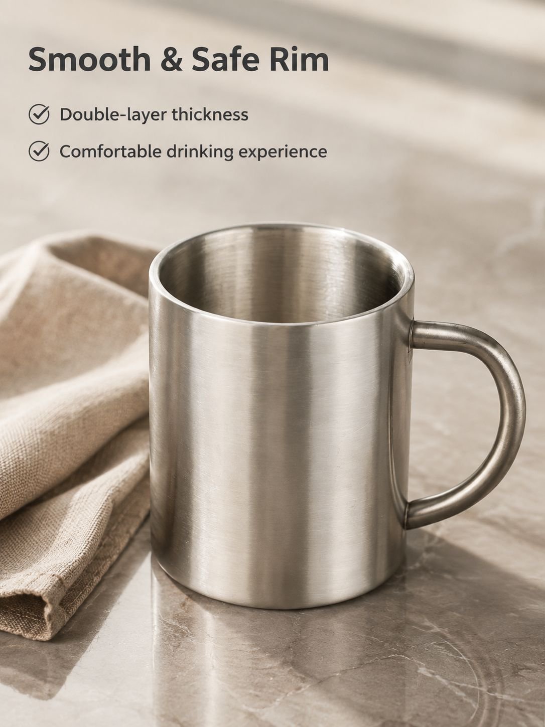 304 Stainless Steel Double-Layer Insulated Water Bottle