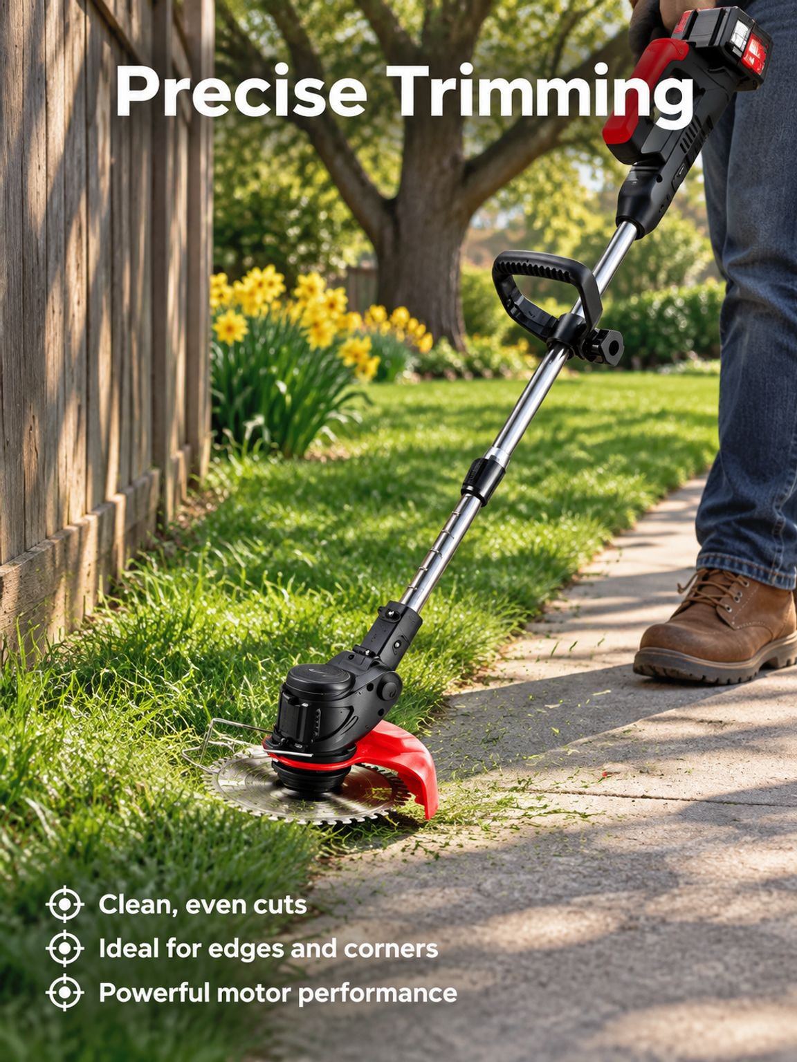 Home Cordless Telescopic Lithium Battery Grass Cutter Small Handheld Lawn Trimmer