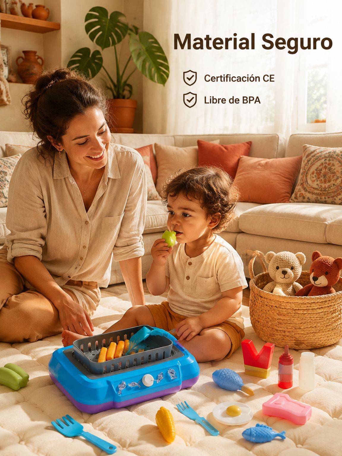 Juego de cocina en miniatura para niños