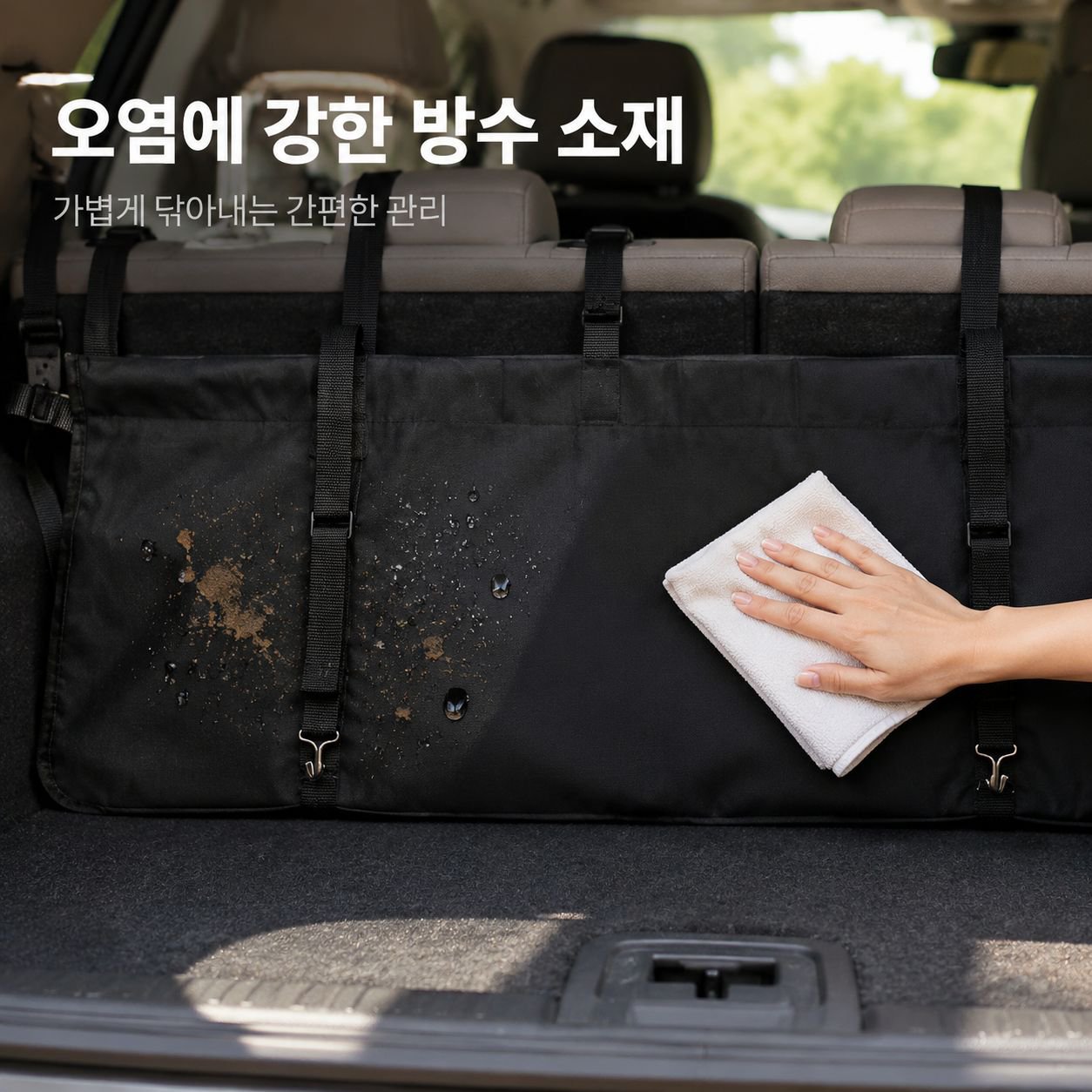 차량용 트렁크 전용 무설치 걸이형 수납 가방