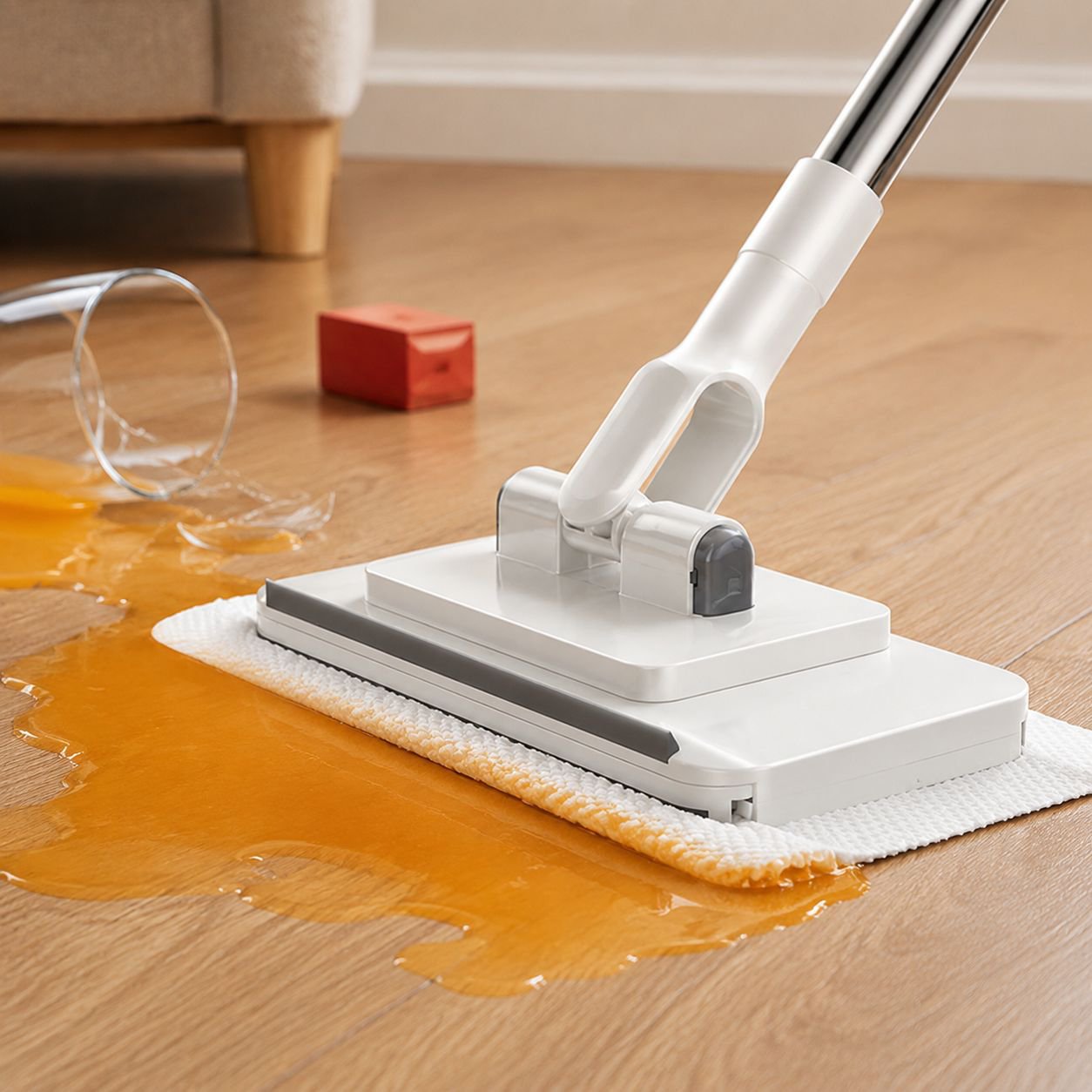 Household Multi-Use Hands-Free Flat Mop in modern kitchen