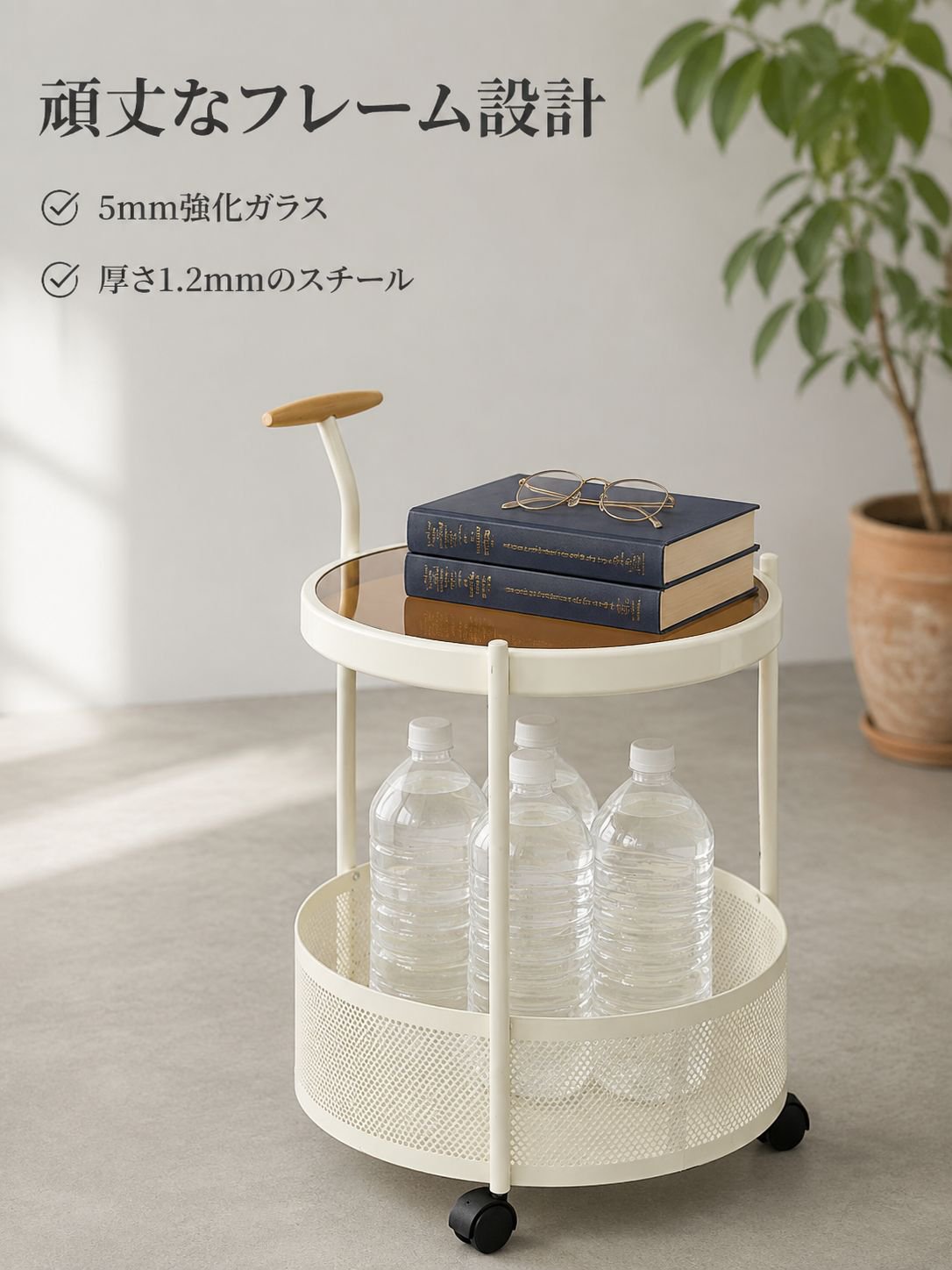 高級可動式ガラスカート