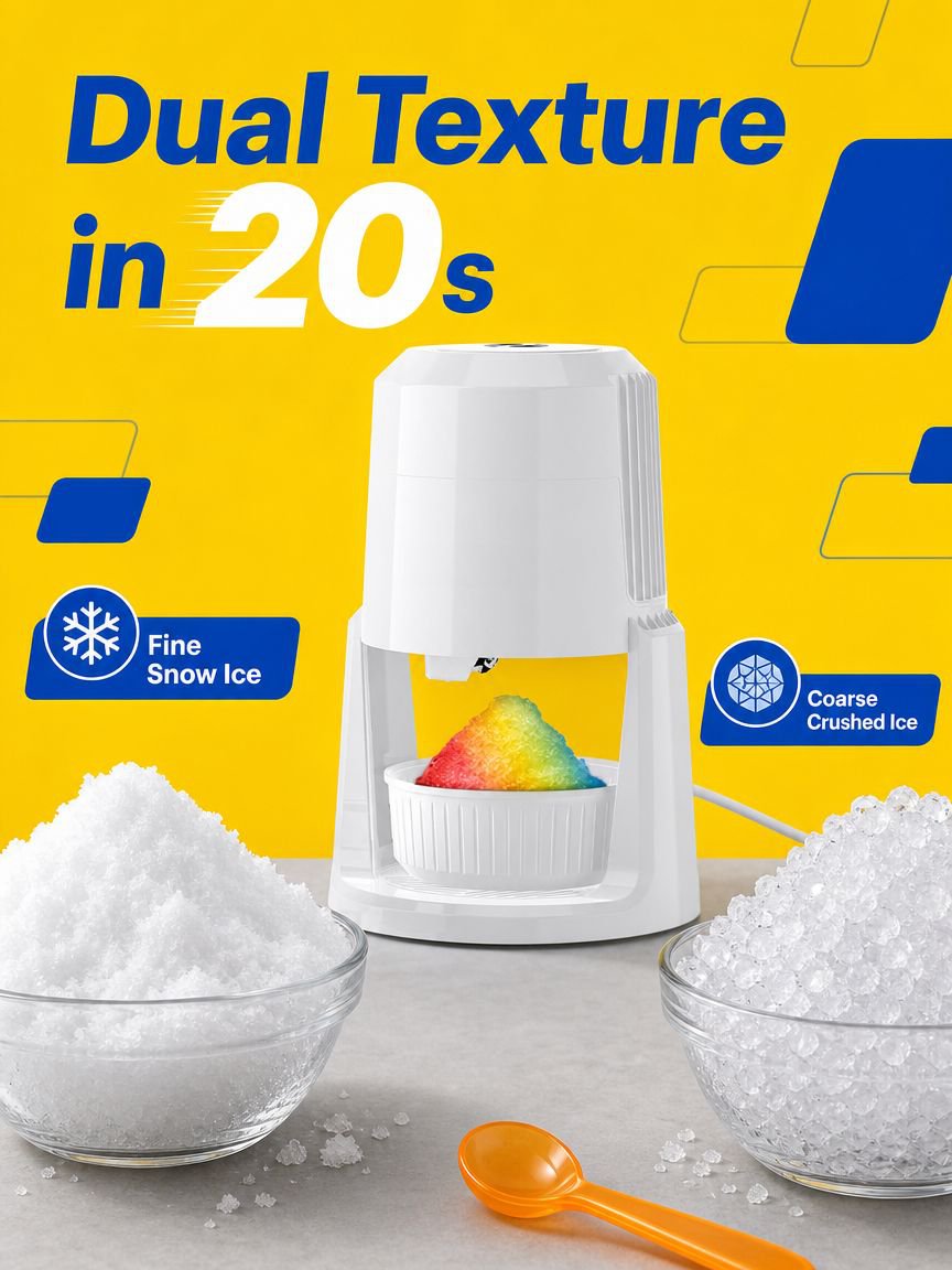 Fully Automatic Dual-Speed Ice Shaver