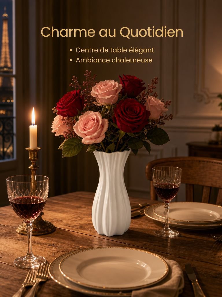 Combinaison de couleurs douces et rétro pour fleurs artificielles décoratives