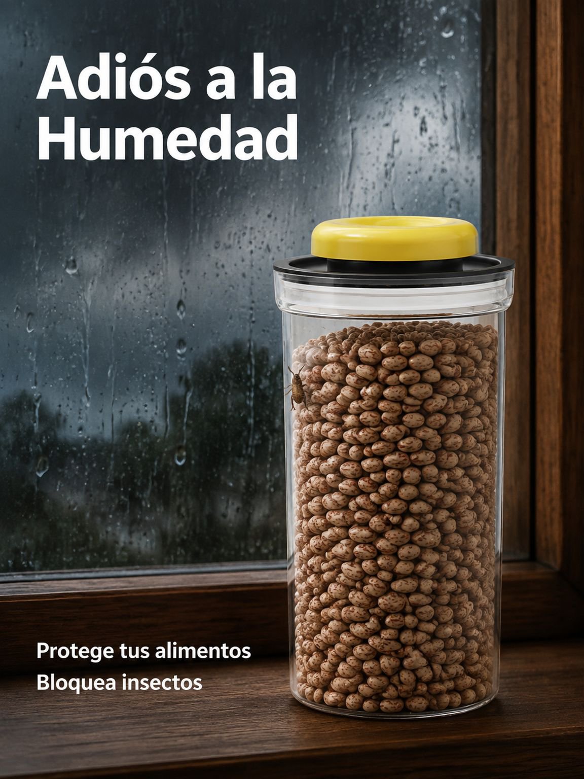 Tarro de almacenamiento de granos