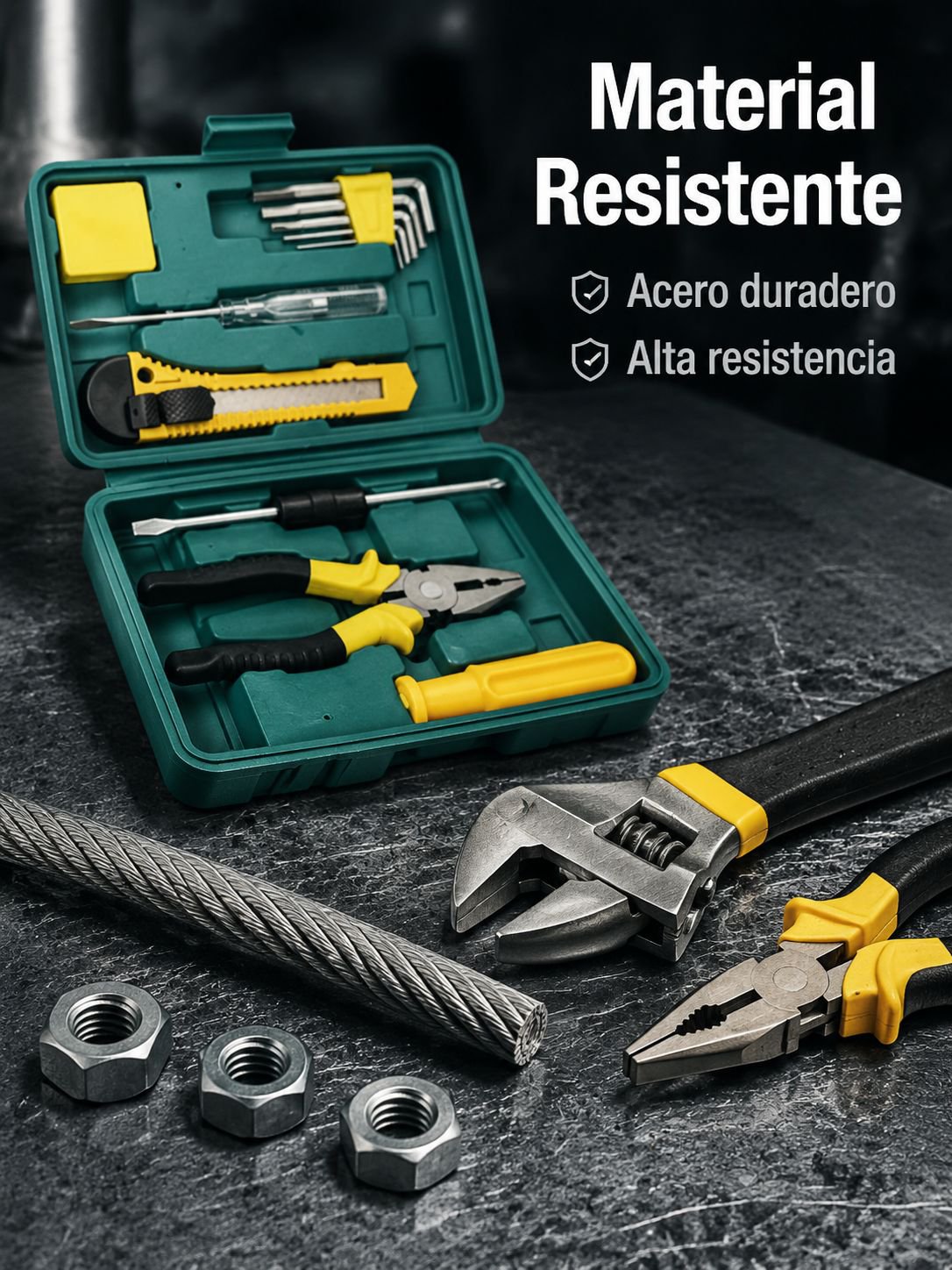 Set de herramientas de alicates y tornillos multifuncional para el hogar