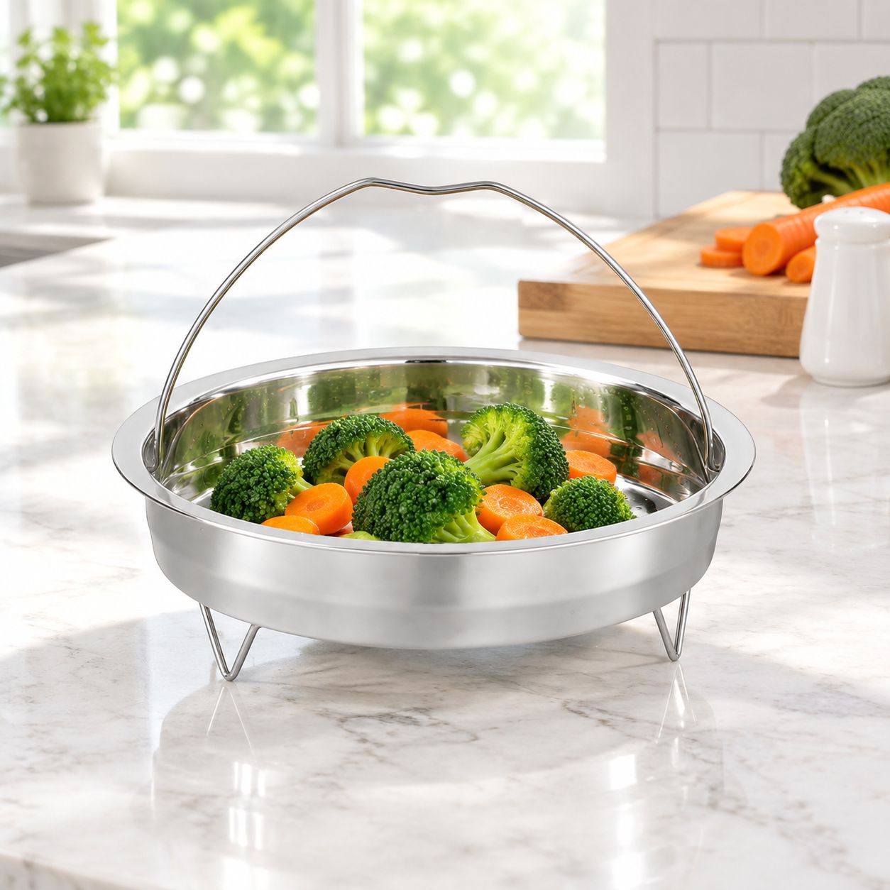 Premium 304 Stainless Steel Steamer Tray