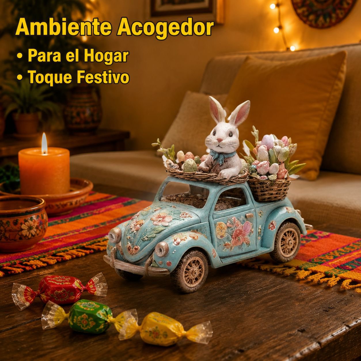 Suministros festivos, adorno lindo de acrílico para sala de estar
