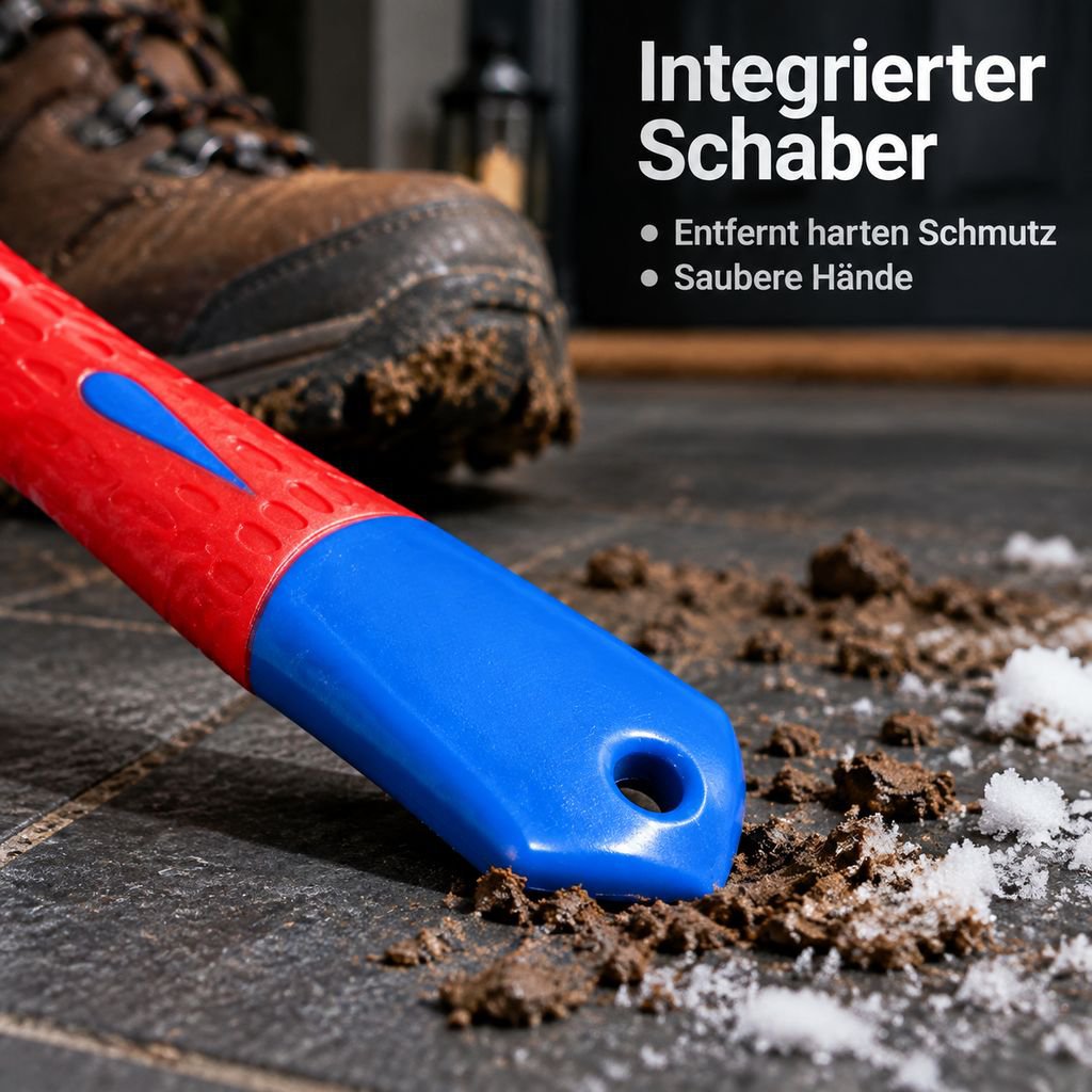 Nano-Schuhbürste mit weichen und harten Borsten