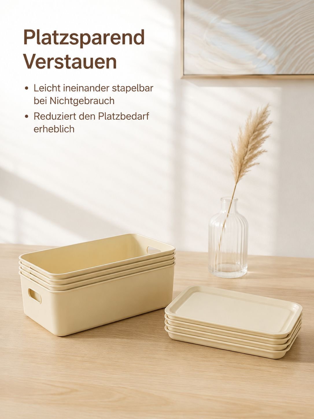 Transparente Aufbewahrungsbox mit Deckel zur einfachen Identifikation