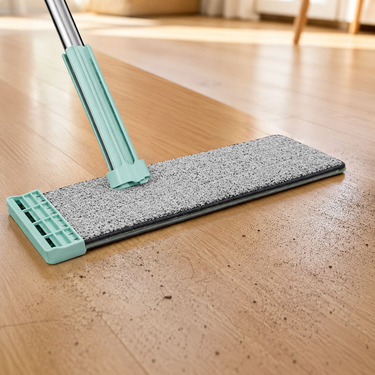 Wooden Floor Mop Strong And Durable Microfiber Material